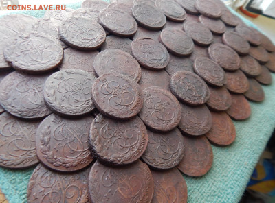 100 кладовых пятаков 1763-1798 ЕМ, цена фикс - 100-2-4