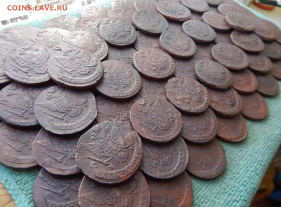 100 кладовых пятаков 1763-1798 ЕМ, цена фикс - 100-7-1
