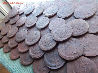 100 кладовых пятаков 1763-1798 ЕМ, цена фикс - 100-8-1
