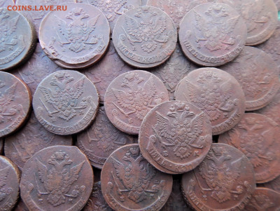 100 кладовых пятаков 1763-1798 ЕМ, цена фикс - 100-10-1