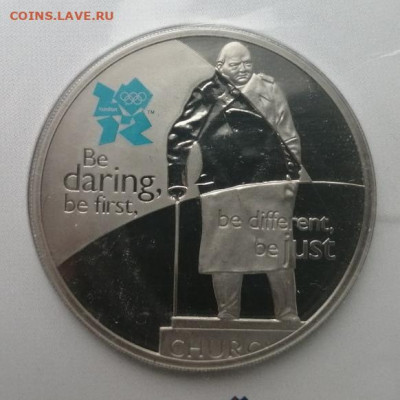 5 фунтов 2010г ХХХ летние ОИ Уинстон Черчиль до 15.03.2021г - 3