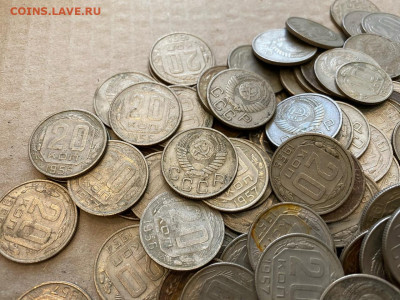 327 монет 20 коп 1952-57 гг. - 5