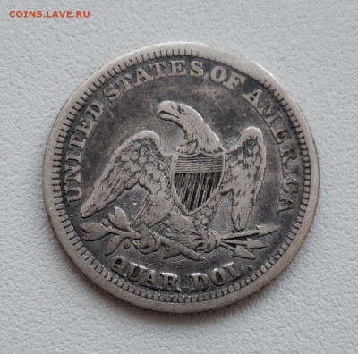 США квотер 1858 - 122