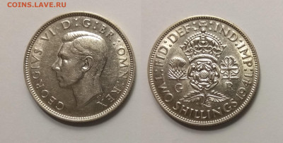 Великобритания 2 шиллинга 1941 г Георг VI - 15.03 22:00мск - IMG_20210227_170158