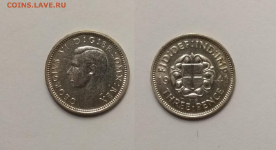 Великобритания 3 пенса 1941 г Георг VI - 15.03 22:00мск - IMG_20210227_170335