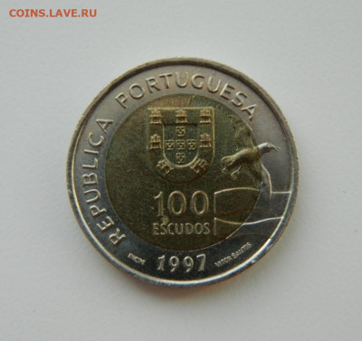 Португалия 100 эскудо 1997 г. (Юбилейная) Фауна до 18.03.21 - DSCN7291.JPG