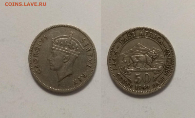 Бр.Восточная Африка 50 центов 1949г Георг VI- 17.03 22:00мск - IMG_20210215_175306