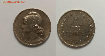 Португалия 4 сентаво 1917 года - 17.03 22:00мск - IMG_20210226_172930