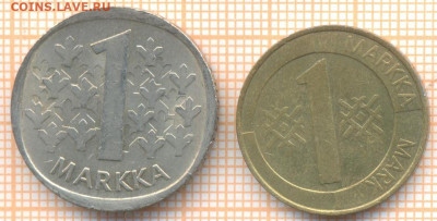Финляндия 1 марка 1995,1976 г., до 20.03.2021 г. 22.00 по Мо - Финляндия 1 марка 1995 1976 2493