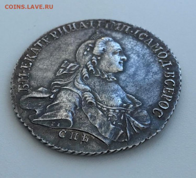 Рубль 1764 г. СПБ ТI СА, оригинал или подделка? - 2