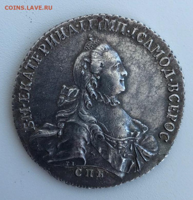 Рубль 1764 г. СПБ ТI СА, оригинал или подделка? - 1