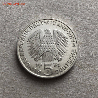 5 марок ФРГ 1974 Конституция, до 18.03. - IPet6jS3hSQ
