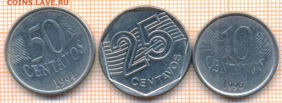 Бразилия 3 монеты, до 21.03.2021 г. 22.00 по Москве - Бразилия 3 монеты 2948