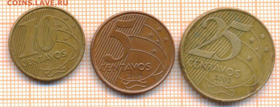 Бразилия 3 монеты 2, до 21.03.2021 г. 22.00 по Москве - Бразилия 3 монеты 2951а