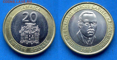 Ямайка - 20 долларов 2015 года до 20.03 - Ямайка 20 долларов, 2015