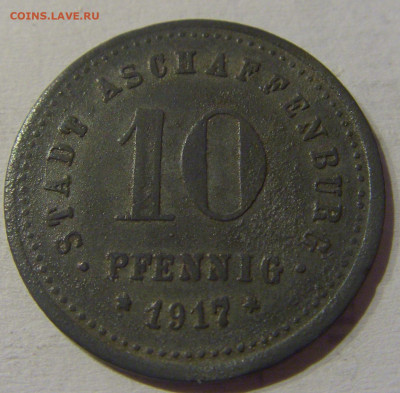 Нотгельд 10 пф 1917 Ашаффенбург №1 21.03.21 22:00 М - CIMG2446.JPG