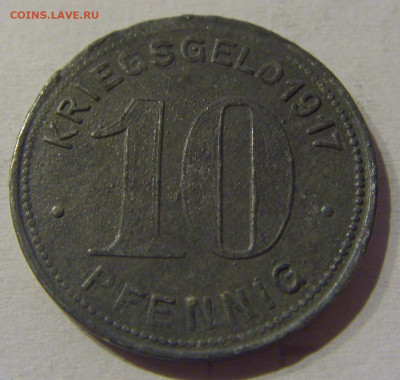 Нотгельд 10 пф 1917 Эльберфельд №1 21.03.21 22:00 М - CIMG2450.JPG