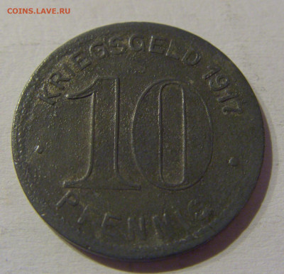 Нотгельд 10 пф 1917 Эльберфельд №2 21.03.21 22:00 М - CIMG2454.JPG
