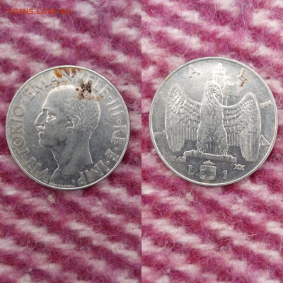 Италия 1 лира 1942 - 6