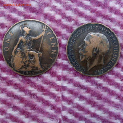 Великобритания 1 пенни 1919 - 5
