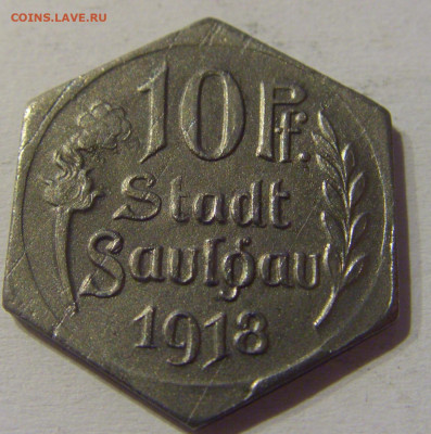 Нотгельд 10 пф 1918 Заульгау №1 21.03.21 22:00 М - CIMG2530.JPG