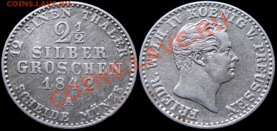 2 Silber Groschen 1842 A - на оценку - 2_1-2SilGro-Pruss1842