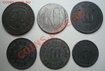Нотгельды.( 6 шт ) 1918 г. Германия. - Изображение 3480