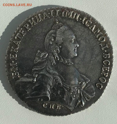 Рубль 1764 г. СПБ ТI СА, оригинал или подделка? - 2