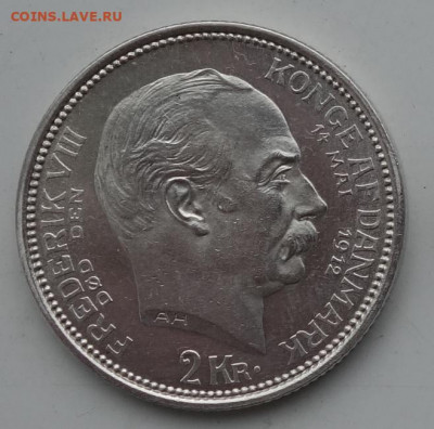 2 кроны 1912 Дания, до 19.03 в 22:00 - дан12-1