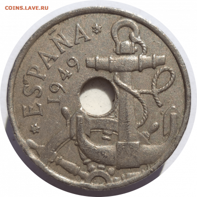 50 сентимо 1949 (1962) г. ИСПАНИЯ до 18.03.21 в 22:00 МСК - Rounded_20201202_151301