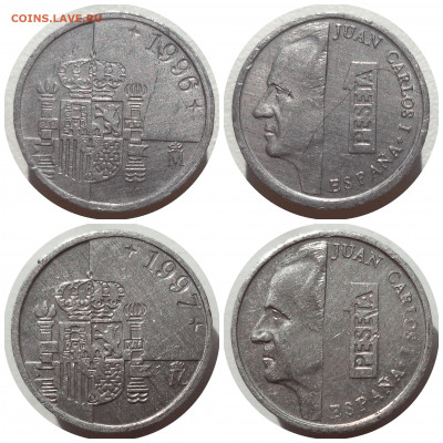 1 песета 1989-1997 гг. ИСПАНИЯ до 19.03.21 в 22:00 МСК - CollageMaker_20201202_155009444
