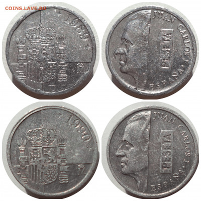 1 песета 1989-1997 гг. ИСПАНИЯ до 19.03.21 в 22:00 МСК - CollageMaker_20201202_154009215
