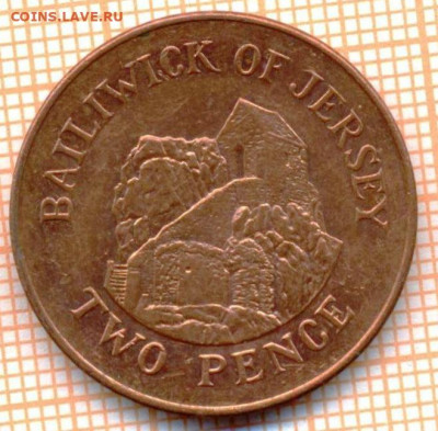 Джерси 2 пенса 2002 г., до 23.03.2021 г. 22.00 по Москве - Джерси 2 пенса 2002 2980а