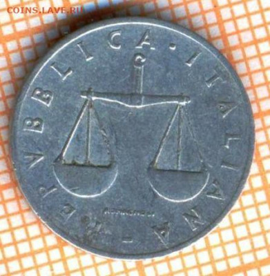 Италия 1 лира 1955 г., до 23.03.2021 г. 22.00 по Москве - Италия 1 лира 1955 2985а