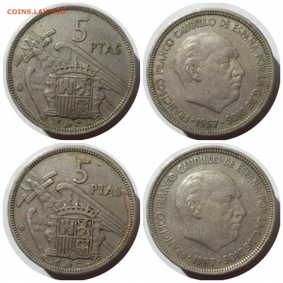 5 песет 1957 (58,60,62,63,64,65,67,68,68,69,72,73,75) ИСПАНИ - CollageMaker_20210317_111345922