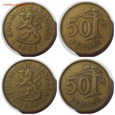 ФИКС 50 пенни 1963-1981 гг. ФИНЛЯНДИЯ до 19.03.21 в 22:00 МС - CollageMaker_20210317_145415060