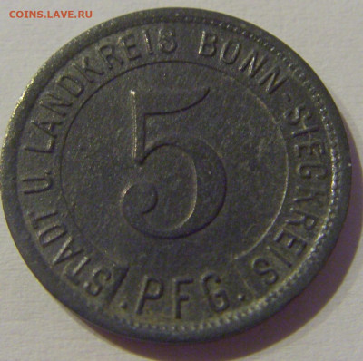 Нотгельд 5 пф 1919 Бонн №2 23.03.21 22:00 М - CIMG3518.JPG