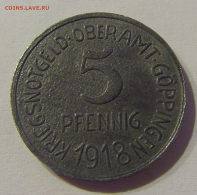 Нотгельд 5 пф 1918 Гёппинген №1 23.03.21 22:00 М - CIMG3522.JPG