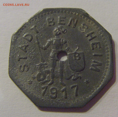 Нотгельд 5 пф 1917 Бенсхайм №1 23.03.21 22:00 М - CIMG3564.JPG