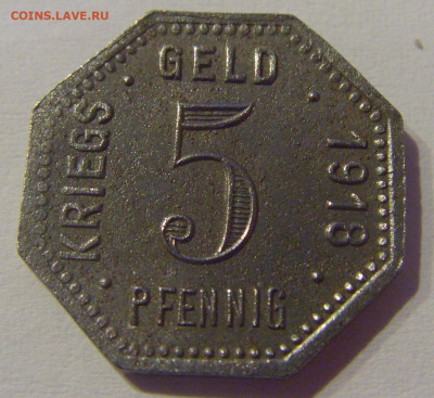 Нотгельд 5 пф 1918 Менген №1 23.03.21 22:00 М - CIMG3586.JPG