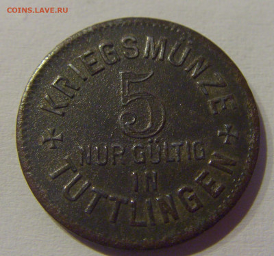 Нотгельд 5 пф 1917 Туттлинген №1 23.03.21 22:00 М - CIMG3610.JPG