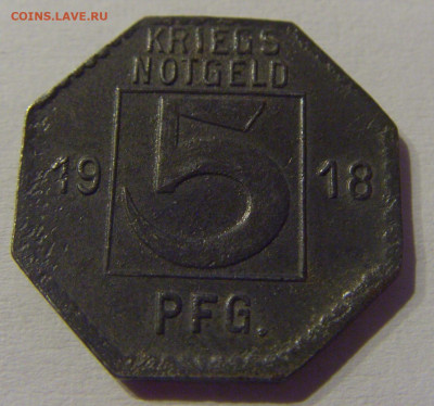 Нотгельд 5 пф 1918 Хехинген №2 23.03.21 22:00 М - CIMG3662.JPG