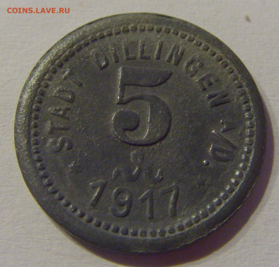 Нотгельд 5 пф 1917 Диллинген №1 23.03.21 22:00 М - CIMG3634.JPG