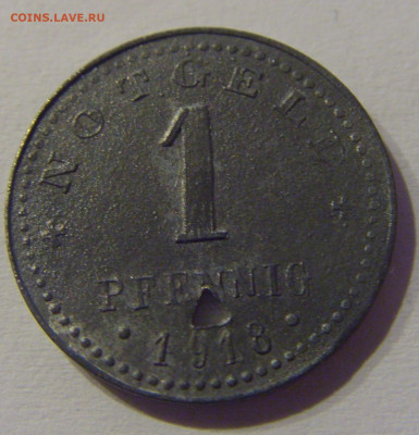 Нотгельд 1 пф 1918 Хельхейм №1 23.03.21 22:00 М - CIMG3718.JPG