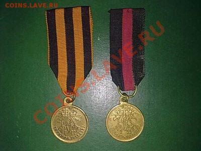 2 Медали За Крымскую войну на лентах - 020920112778