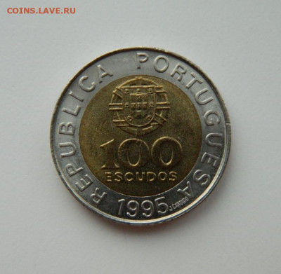 Португалия  100 эскудо 1995 г.(Юбилейная) БИМ до 22.03.21 - DSCN7422.JPG