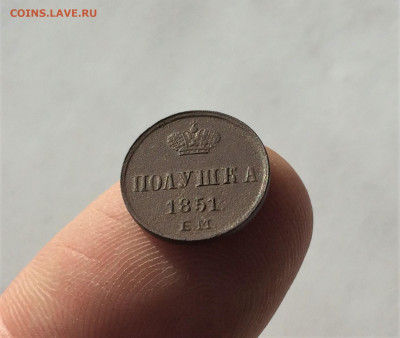 полушка Николая1 1851г ЕМ (А68) 19.03 - NwAkcaqyMaI