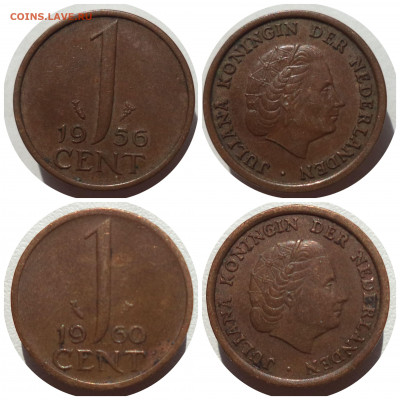 ФИКС 1 цент 1951-1971 гг. НИДЕРЛАНДЫ до 20.03.21 в 22:00 МСК - CollageMaker_20210317_190213363