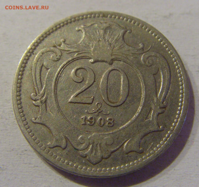 20 геллеров 1908 Австрия №2 24.03.21 22:00 М - CIMG4346.JPG