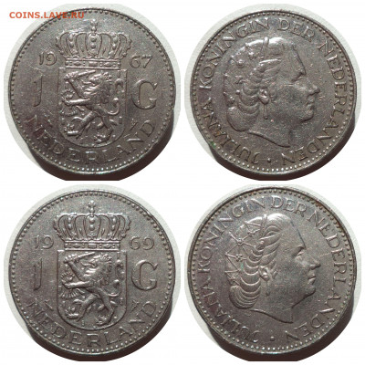ФИКС 1 гульден 1967-1976 гг. НИДЕРЛАНДЫ до 20.03.21 в 22:00 - CollageMaker_20210318_174802851
